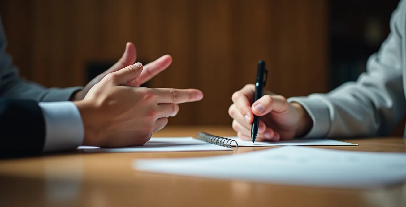 Moment d'échange constructif entre un candidat et le jury pendant le Grand Oral