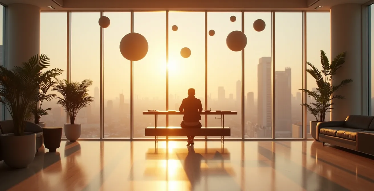 Représentation minimaliste d'un système de veille professionnelle organisé